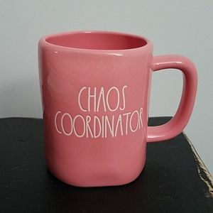 Rae Dunn Chaos coordinator pink coffee mug